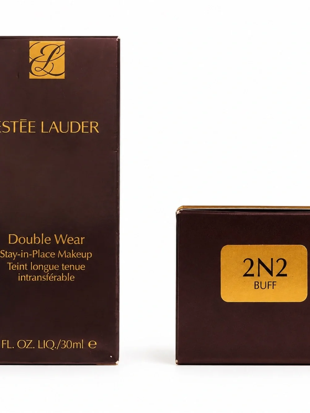 Estee Lauder Double Wear Foundation – Buff (2N2) Brown & Gold Packaging RT $52